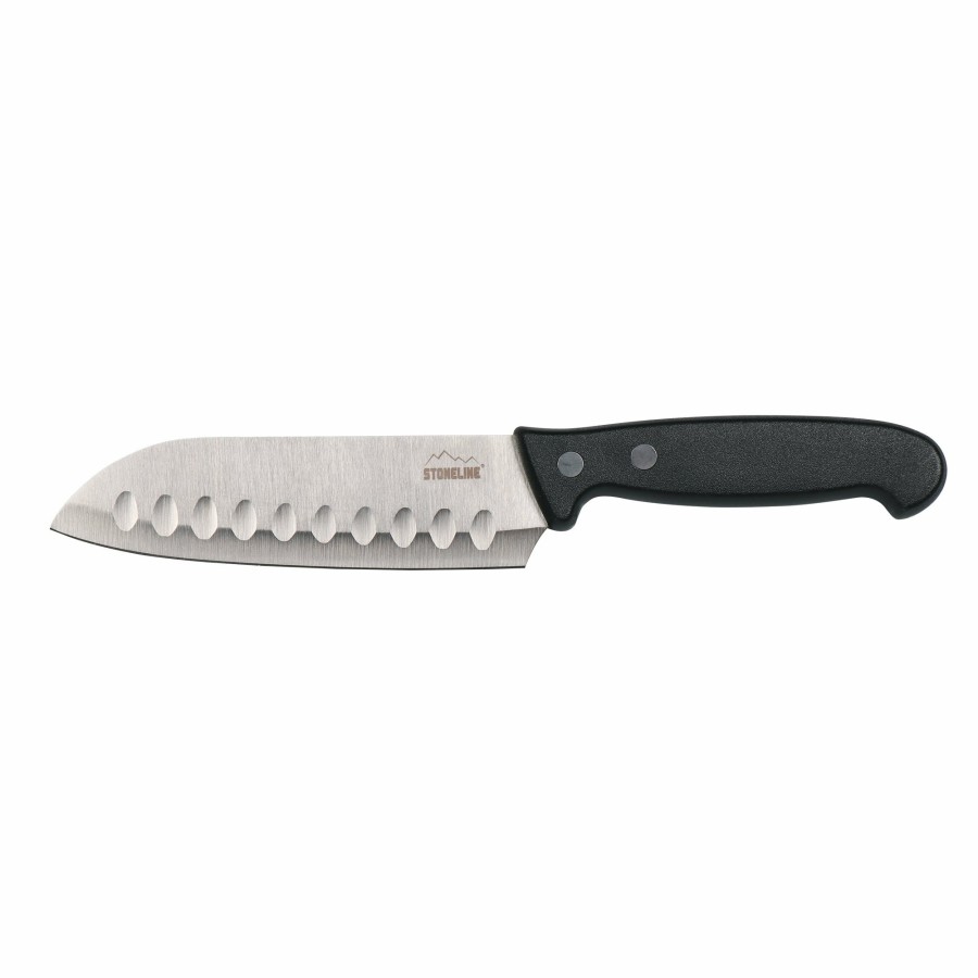 Stoneline Stoneline® 22,6 Cm Santokumesser, Mit Klingenschutz Edelstahlmesser