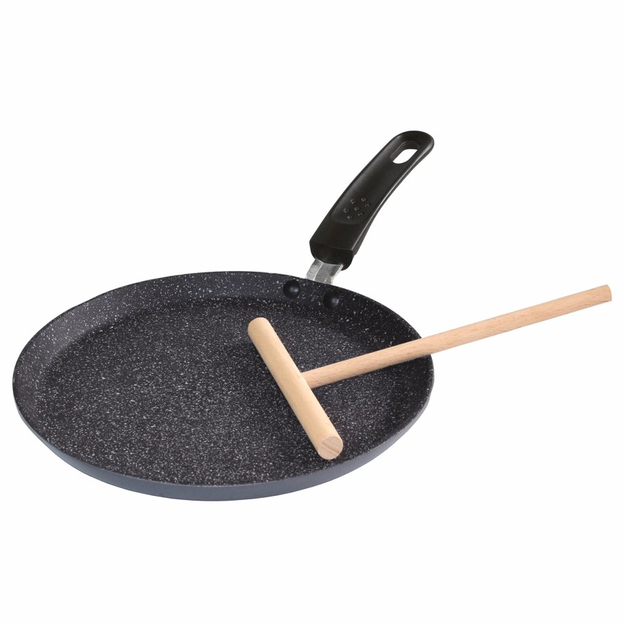 Stoneline Stoneline® Crepes-Pfanne 25 Cm, Pfanne Antihaftbeschichtet Mit Teigverteiler, Induktion Geeignet Crepespfannen