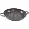 Stoneline Stoneline® Fettfrei-Grillplatte 28 Cm, Pfanne Antihaftbeschichtet, Induktion Und Backofengeeignet Grillpfannen und Grillkörbe