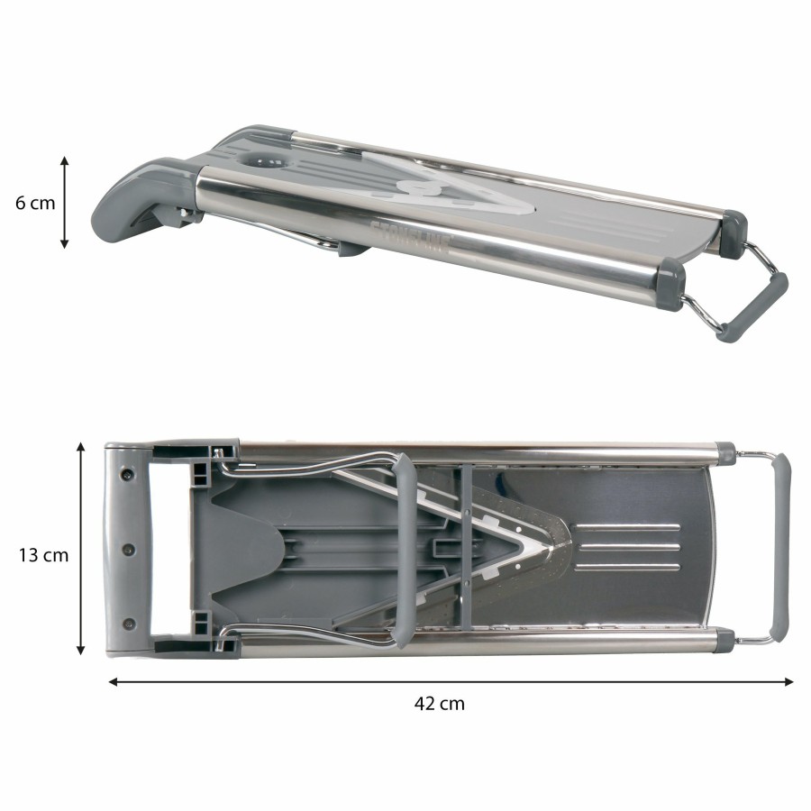 Stoneline Stoneline® Gemuseschneider 9-Teilig, Gemusehobel Obst Gemuse | V-Hobel 5 Schnittarten Reiben und Hobel