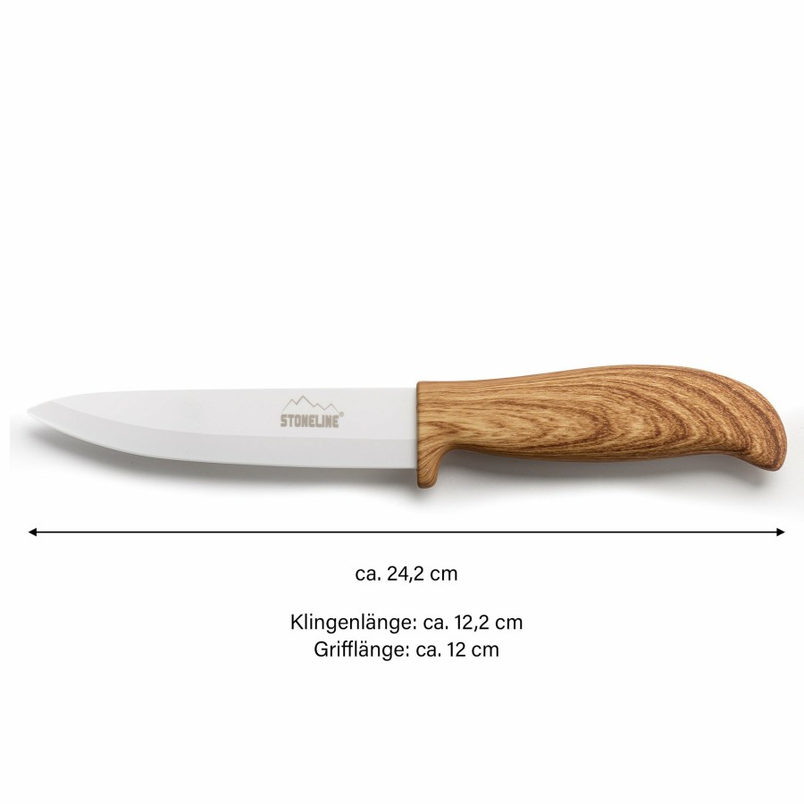 Stoneline Stoneline® Back To Nature Keramik-Universalmesser 24 Cm Keramikmesser