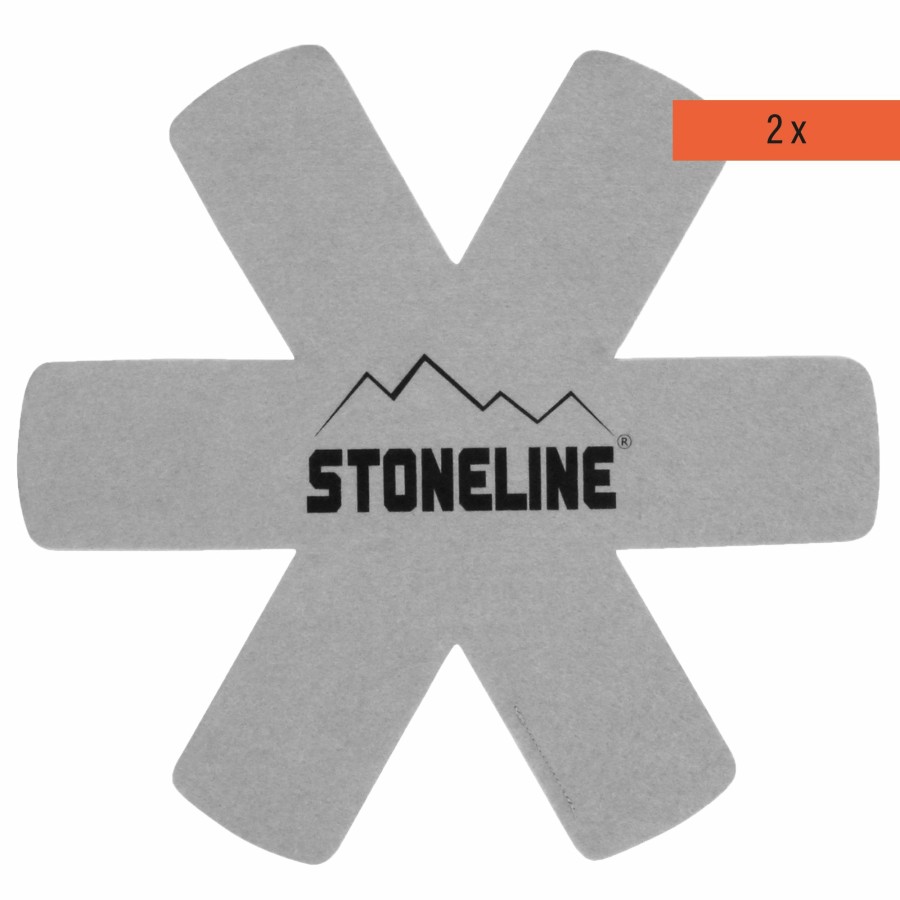 Stoneline Stoneline® Pfannenschutz-Set, 2-Teilig, Grau Reinigung und Pflege