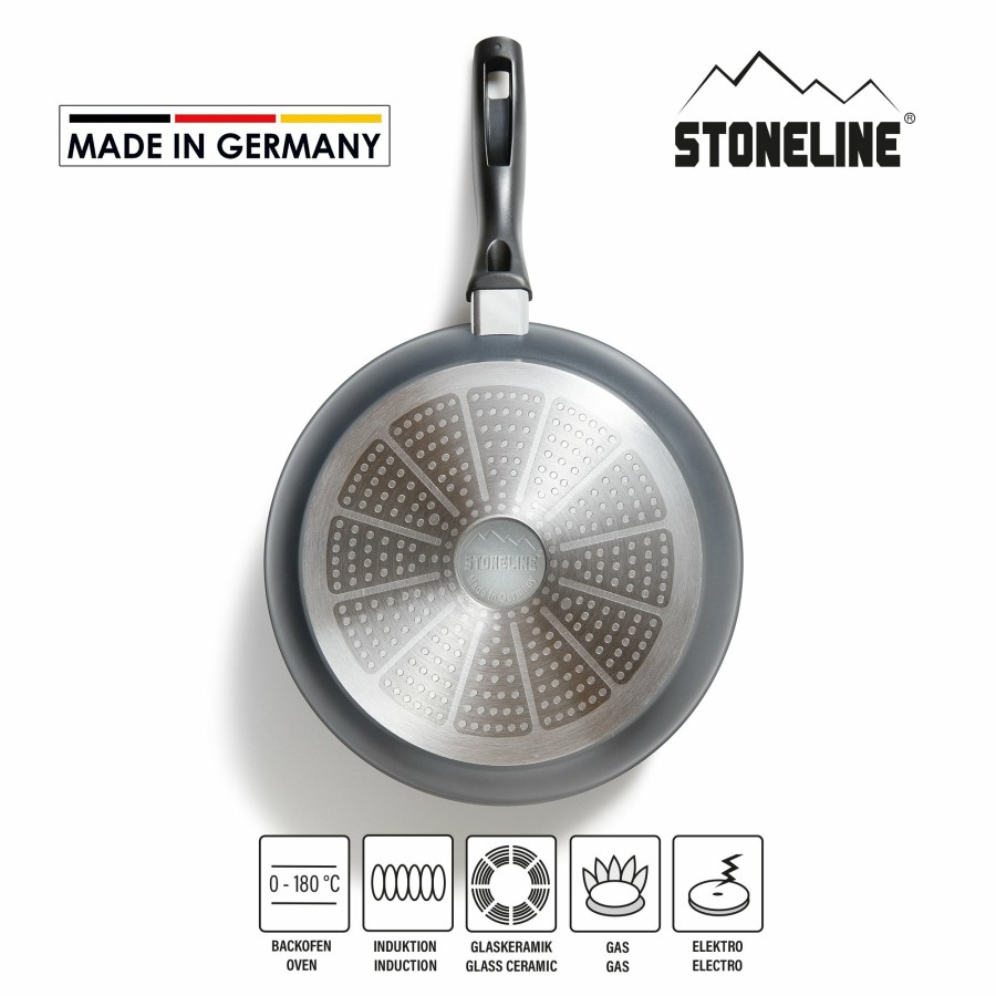 Stoneline Stoneline® Bratpfanne 28 Cm, Made In Germany, Antihaftbeschichtete Pfanne, Induktion Geeignet Bratpfannen