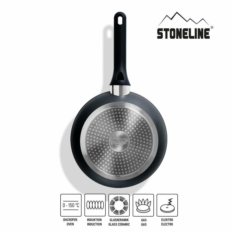 Stoneline Stoneline® Rosegold Kochgeschirr-Set 11-Teilig Mit Deckeln, Beschichtete Topfe Und Pfannen Kochgeschirrset