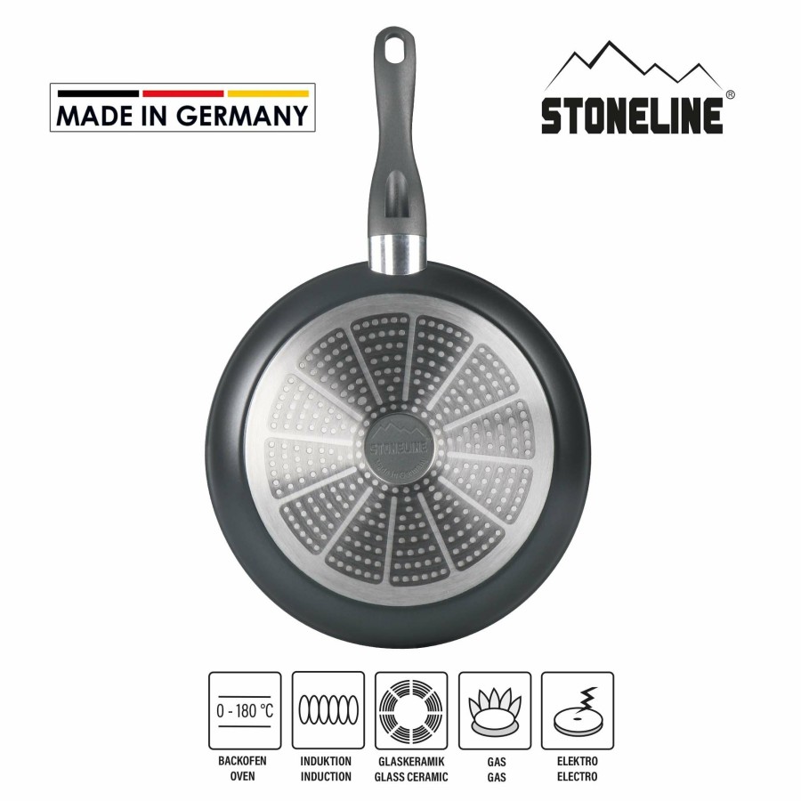 Stoneline Stoneline® Fresh Bratpfanne 28 Cm, Made In Germany, Antihaftbeschichtet, Induktion Und Backofengeeignet Bratpfannen