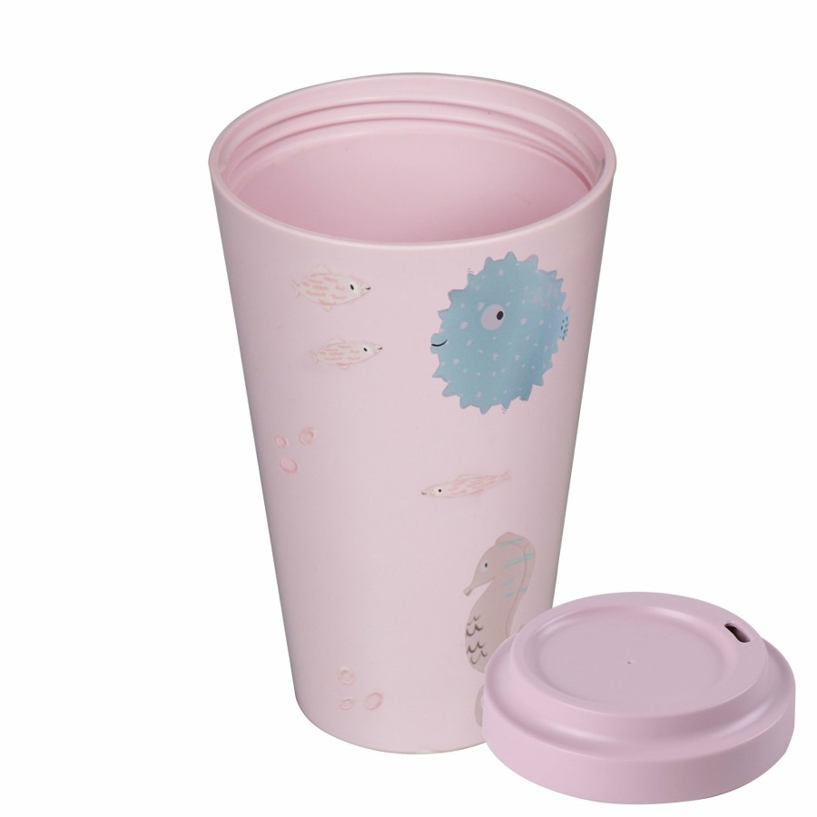 Stoneline Awave® Kaffeebecher To-Go Aus Rpet, 400 Ml, Rose AWAVE