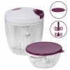 Stoneline Stoneline® 9 Tlg. Multizerkleinerer-Set, Aubergine Reiben und Hobel