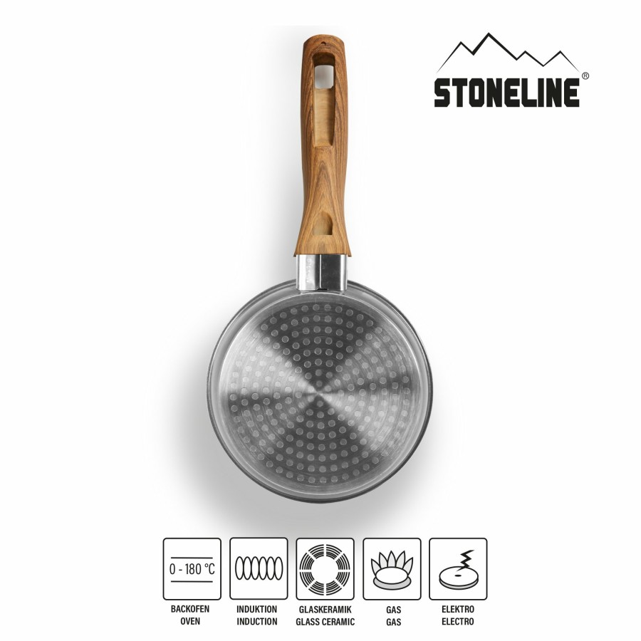 Stoneline Stoneline® Back To Nature Bratpfanne 14 Cm, Antihaftbeschichtete Omelettpfanne, Induktion Geeignet Bratpfannen